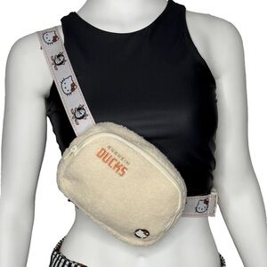 Cream Fuzzy Ducks x Hello Kitty Crossbody Bag